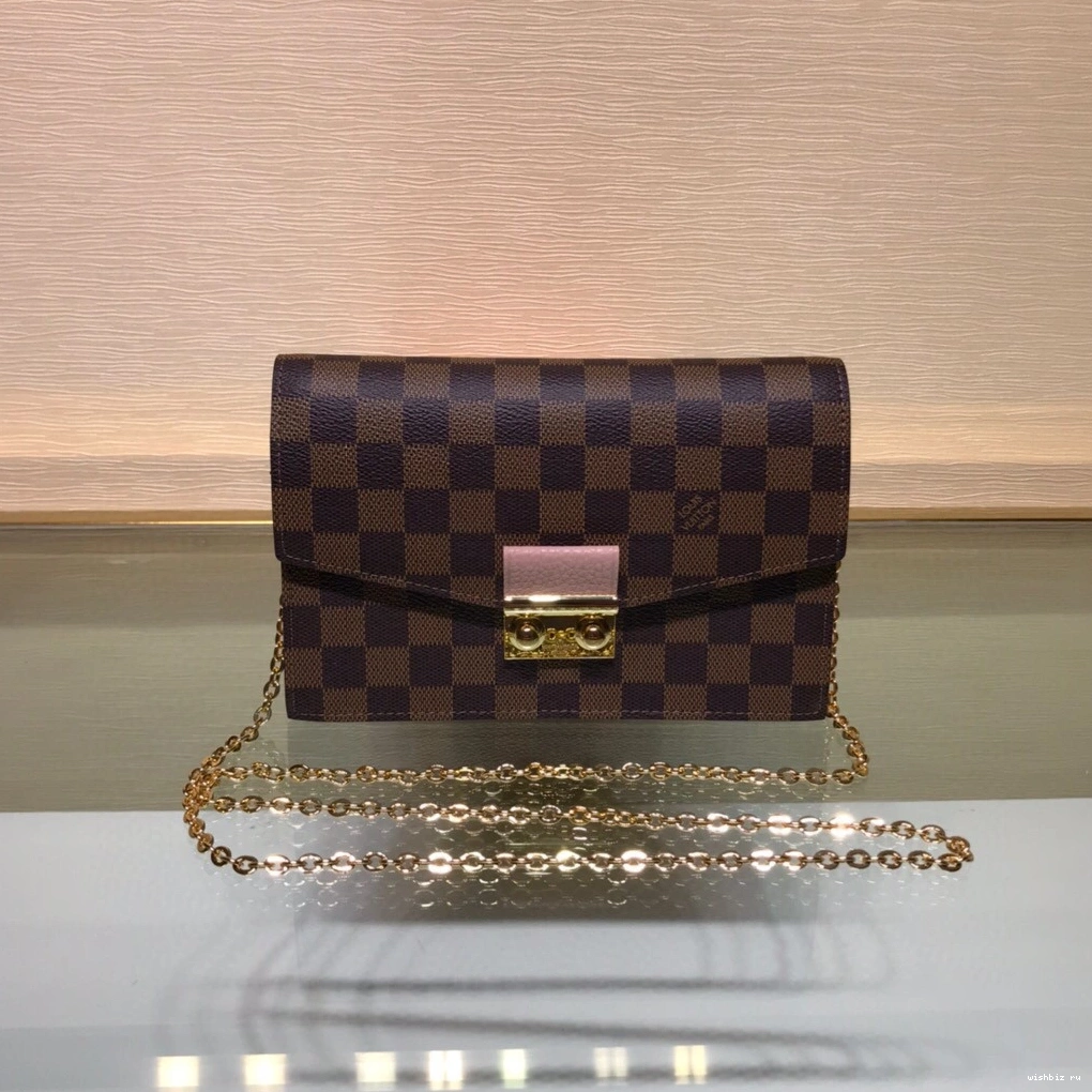 WIS WALLET CROISETTE VUITTON LOUIS CHAIN 0129
